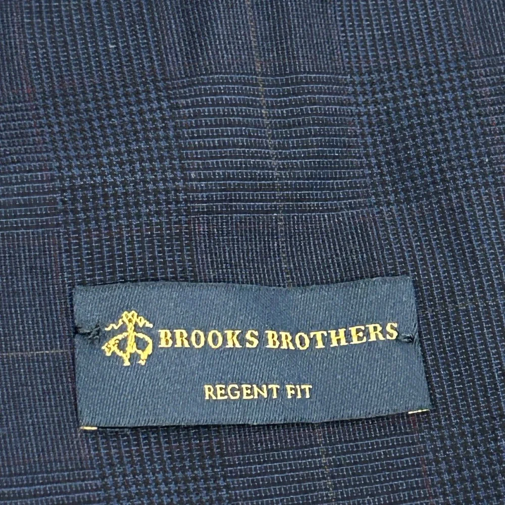 Brooks Brothers Explorer Sport Coat Mens 38R Navy Blue Regent Fit Wool Blazer